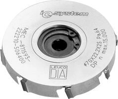 Topline Diamond Edge Jointing 70mm Cutterhead With Shear Angle For HSK-R Clamping Systems