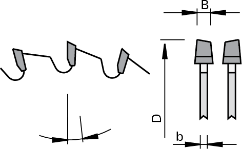 Topline Scoring Saw Blades for Use with Q-Cut G5 Panel Sizing Saw Blades