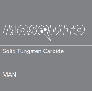 Solid Tungsten Carbide 2 Flute 5x10x35x70mm Mosquito Through-Hole Bit