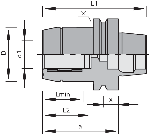 Hydro Clamping Chucks PS-System With HSK 63F Shank