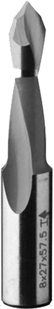 Tungsten Carbide 2 Flute 70mm Mosquito Through-Hole Bit